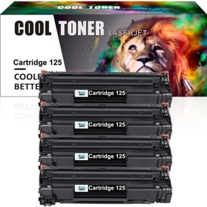4pk 125 Toner Cartridge for Canon ImageClass LBP6000 LBP6030w MF3010 Printer - Picture 1 of 12