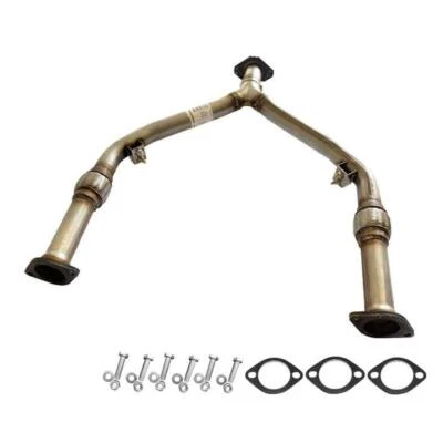 Tubo de escape de acero inoxidable en Y con pernos se adapta a: 03-08 Fx35 07-08 G35 09-2013 G37 Foto 1 de 4