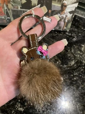 Llavero anillo llavero bolso llavero de piel de visón Coach - 61913 NET Foto 1 de 4
