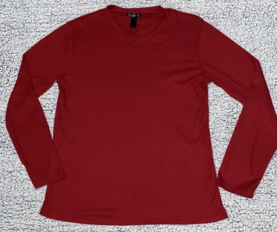 Camisa de lavandería inglesa para hombre grande roja manga larga punto gofre camisa térmica Foto 1 de 4