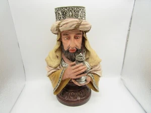 Vintage Plaster ''One of The Three Wisemen'' Bust 11'' Tall - Picture 1 of 16