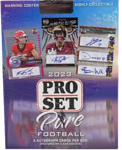 2023 Leaf Pro Set Pure Football Hobby Box - Picture 1 of 1