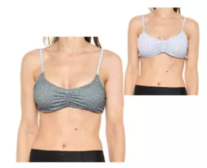 nwt PRANA WOMEN'S JESS REVERSIBLE BIKINI TOP $65 Green Dots sz S Swim Top - New - Picture 1 of 10