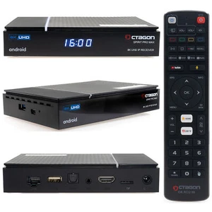 OCTAGON SPIRIT PRO MAX 8K UHD HDR10+ ANDROID TV OTT MEDIA STREAMING BOX 5G WLAN  - Bild 1 von 11