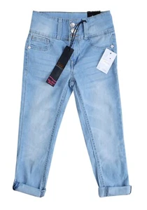 NWT Girls' Children's LEE High Waist Skinny Light Blue Stretch Denim Jeans Sz. 5 - Picture 1 of 3