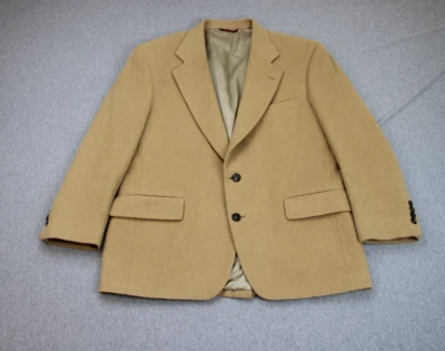 Jos A Bank Blazer Mens 42S Beige Camel Hair Long Sleeve Notch Lapel - Image 1 of 4