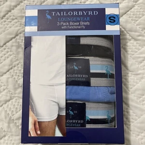 Paquete de 3 calzoncillos boxer TAILORBYRD Loungewear para hombre talla S - Imagen 1 de 4