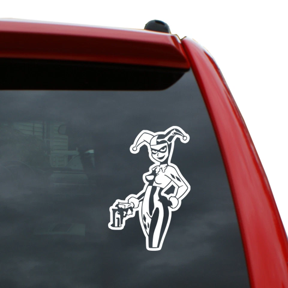 Harley Quinn With Gun Vinyl Decal Sticker | Color: Color | 5" Tall - Image 1 of 1