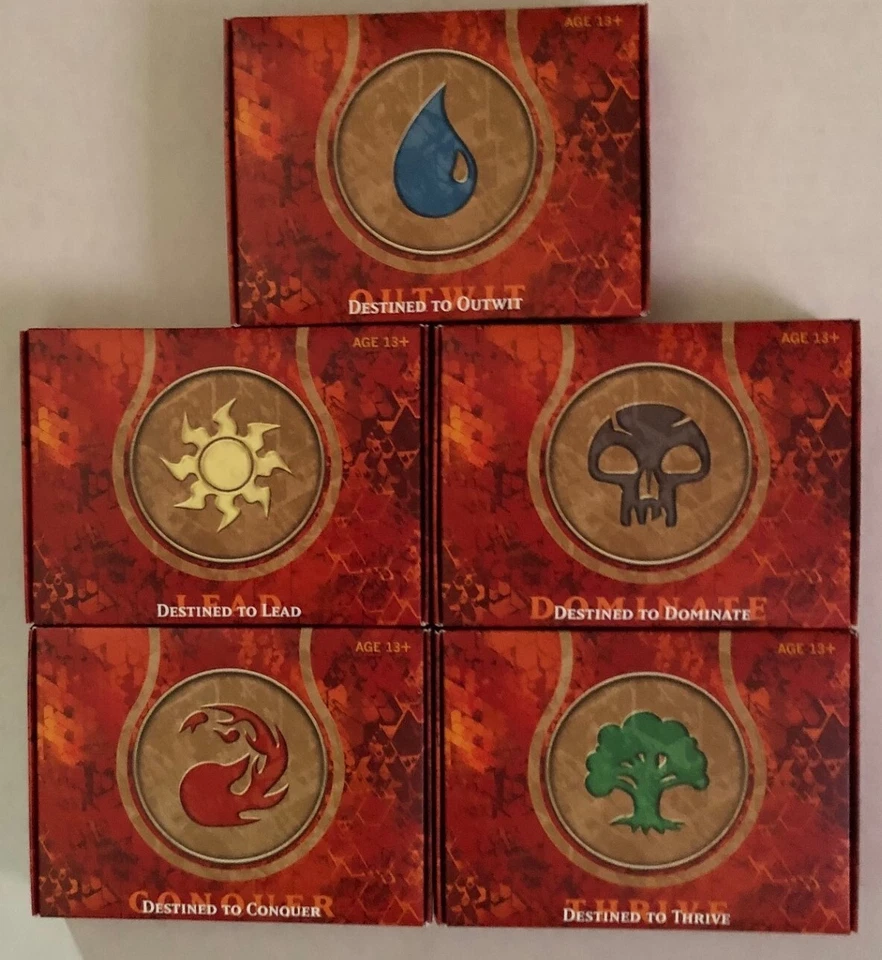Set of 5  MTG Magic the Gathering BORN OF THE GODS 2014 PRERELEASE Kits  SEALED - Image 1 of 4