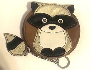 Relic Raccoon 4.25” Change Purse with Keyring Zipper Tail  Novelty Vegan Leather