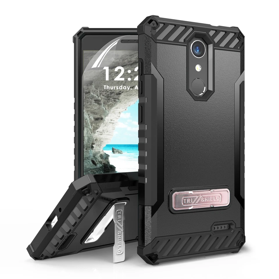 For ZTE ZMax One / Blade Spark / Grand X4 Tri Shield Armor Hybrid Protector Case - Image 1 of 1