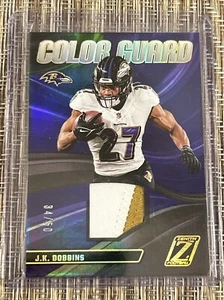 Panini Zenith 2023 - Color Guard Prime/50 #CG-13 JK Dobbins (MEM) - Imagen 1 de 3