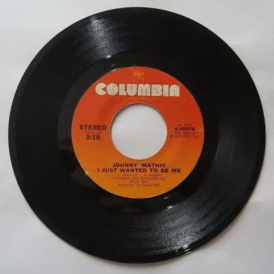 JOHNNY MATHIS LIFE IS A SONG WORTH SINGING, I JUST VINYL 45 COLUMBIA VG 10-99 - Image 1 of 2