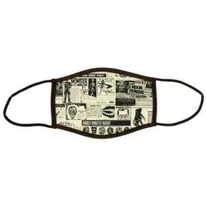 Monster News Mask Cover Magazine Frankenstein Skull Retro Horror Halloween Gift - Picture 1 of 1