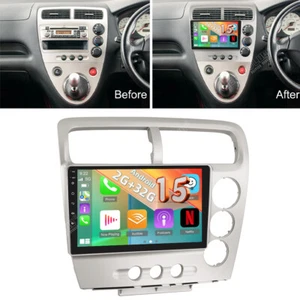 For Honda Civic Type R EP3 2001-2005 Car Stereo Radio Apple Carplay Android 15.0 - Picture 1 of 18