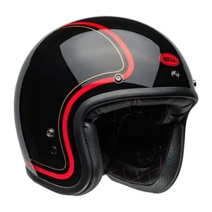 Bell Open Face Helmet - Custom 500 ECE22.06 CHIEF - Black/Red - Picture 1 of 33