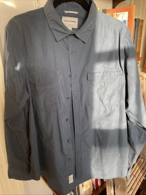 Craghoppers Men's Long Sleeve US L/M Solar Shield Button Up Shirt Blue - Image 1 of 3