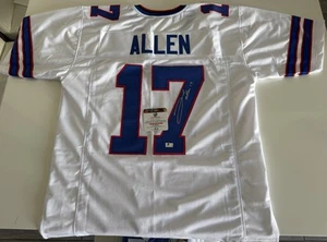 Camiseta de fútbol firmada por Josh Allen Buffalo Bills con holograma certificado de autenticidad Goat MVP - Imagen 1 de 6