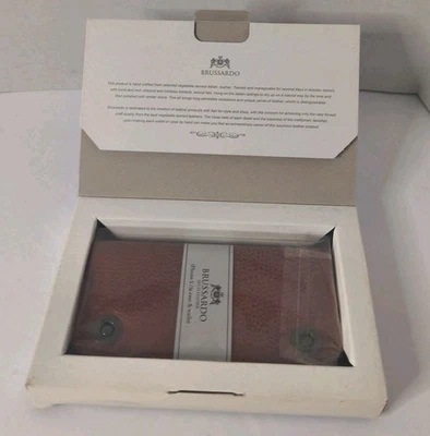Funda de cuero para teléfono Apple Brussardo iPhone 5 5s rara Foto 1 de 4