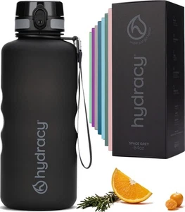 Water Bottle with Time Marker -Large Half Gallon 64 oz BPA Free Bottle & No S... - Picture 1 of 9