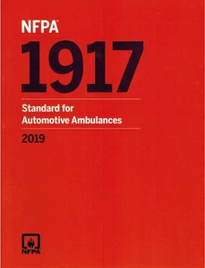 NFPA 1917 Standard for Automotive Ambulances, 2019 Edition Paperback - Bild 1 von 1
