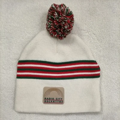 Radio City Rockettes Gorro Tejido Pom Navidad Nueva York Verde Rojo Blanco  Foto 1 de 4
