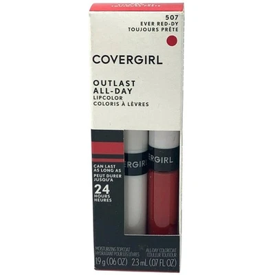 CoverGirl Outlast All-Day Lip Color with Moisturizing Topcoat 0.06/0.07 oz – New - Image 1 of 4