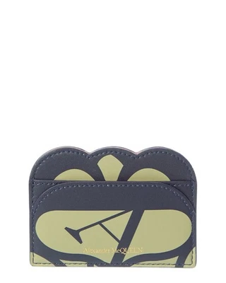 Alexander Mcqueen Leather Card Holder Women's Green - Image 1 of 3