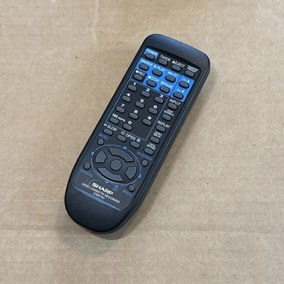 Gravador de vídeo cassete de controle remoto Sharp genuíno fabricante de equipamento original GA021WJ TESTADO - Imagem 1 de 3