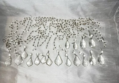 Vintage Multifaceted Chandelier Prism Crystals- Assorted Sizes & Shapes - Image 1 of 4