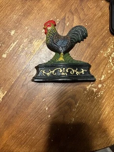 Vintage Gusseisen Hahn Henne Türstopper - Bild 1 von 8