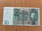 20 Reichsmark 1933 Ro.174   U-Dr. B / B mit belg. Lagerstempel