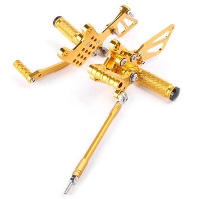 Rearsets Foot Pegs Fit Suzuki GSXR1000 2000-04 GSXR 750 600 SV650/S k1-k4 Gold - Image 1 of 4