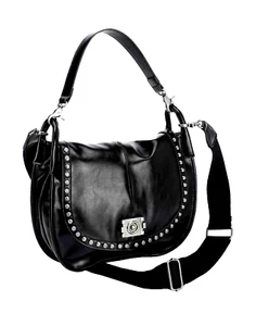 Tasche mit Nieten schwarz Handtasche Schultertasche - Bild 1 von 3