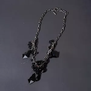 All Saints Womens Necklace Chain Mens Black Art Bohemian Vintage Charm Metal - Picture 1 of 14