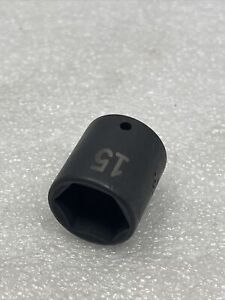 15mm SK Hand Tools 1/4" Drive, 6 Point, Metric Impact Socket, USA Made, 31055