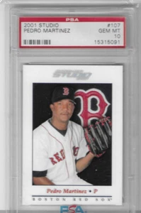 PEDRO MARTINEZ 2001 DONRUSS STUDIO BASE GREAT DESIGN EXPOS PSA GEM MINT 10 POP 5 - Picture 1 of 1