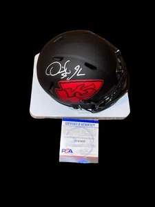DERRICK JOHNSON SIGNED KANSAS CITY CHIEFS ECLIPSE MINI HELMET RARE PSA PRO BOWL - Picture 1 of 2