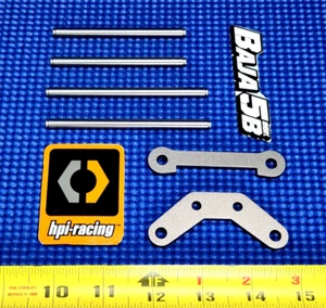 *NEW* FRONT HINGE PINS BRACE SET HPI BAJA 5B 5T 86634 86633 102159 *GENUINE HPI* - Picture 1 of 5