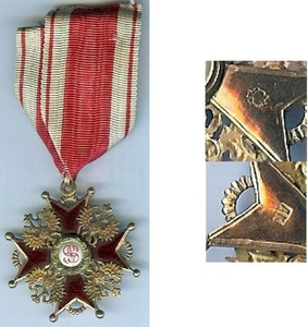 Medaille - HEILIGER STANISLAUS in Gold Bruttogewicht 10 gr St. Petersburg - Bild 1 von 1