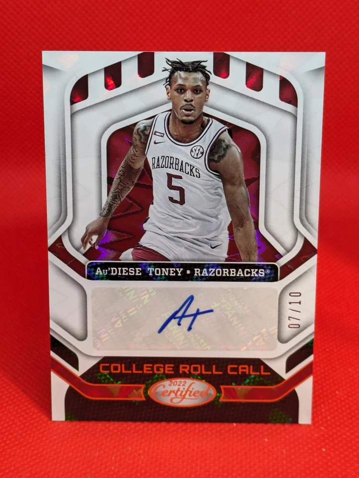 2022-23 Certified College Roll Call Au'Diese Toney AUTO GOLD ***7/10*** - Image 1 of 2