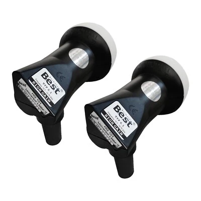 BEST-GERMANY 2x Single LNB High Gain 70dB de B.E.S.T.- Germany SAT Head LMB 4K Ultra HD+