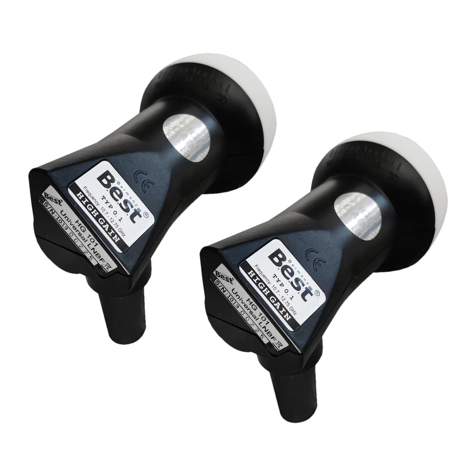 BEST-GERMANY 2x Single LNB High Gain 70dB de B.E.S.T.- Germany SAT Head LMB 4K Ultra HD+