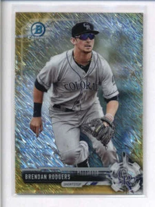 BRENDAN RODGERS 2017 BOWMAN CHROME #BCP88 GOLD SHIMMER REFRACTOR ROOKIE AH9551 - Picture 1 of 1