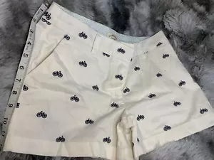 Cambridge Dry Goods Bicycle Print Shorts Size 6 - Picture 1 of 5