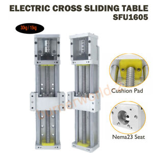CNC XYZ Axis Linear Rail Stage Module Electric Sliding Table 100-700mm SFU1605