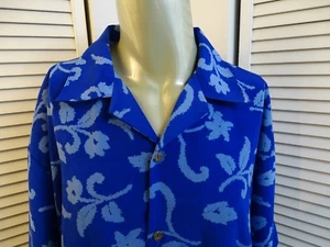 Herren PINEAPPLE CONNECTION Hawaii Ozean Palme Aloha Camp Lounge Hemd BLAU 2XB  - Bild 1 von 8