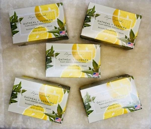 5 Bar lot Sugar Soapworks Oatmeal + Verbena Plant Based Vegan Scented Soap USA - Picture 1 of 5