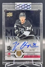 2019-20 Clear Cut Kale Clague UD Exclusives Rookie Autograph /65