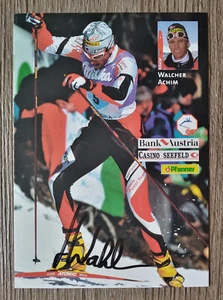 10349 Achim Walcher AUT Skilanglauf Autogrammkarte original signiert - Picture 1 of 2
